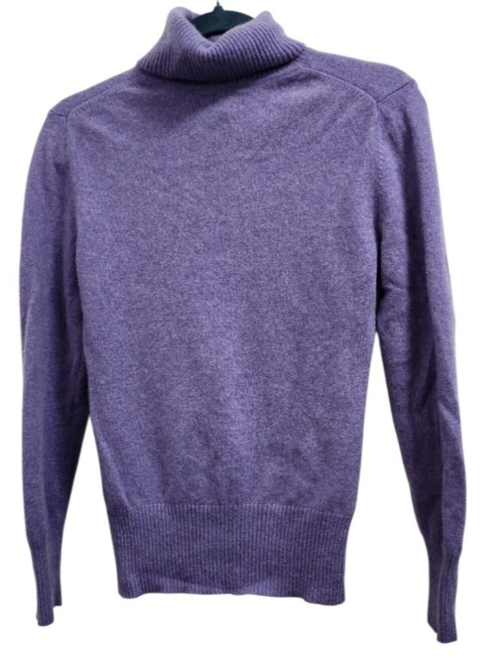 APT. 9 100% Cashmere Turtleneck Sweater Purple Women’s M Quiet Luxury - Picture 4 of 8